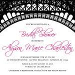 Paris Theme Custom Invitati..
