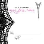 Paris Theme Custom Invitati..