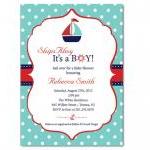 Sailboat Baby Shower Invita..