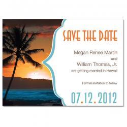 Tropical Destination Custom Save the Date